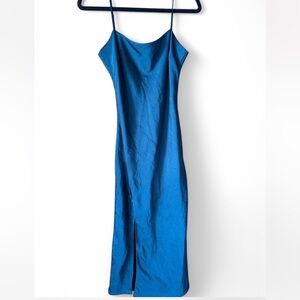 Elegant Green Silk Dress